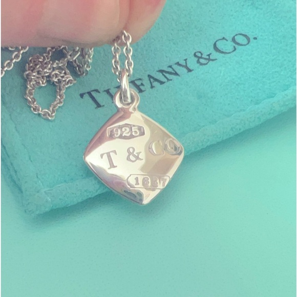 Tiffany & Co. π GIFTABLE 18β Necklace RARE 925 Silver +Pouch, BOX & Bag - Picture 5 of 17